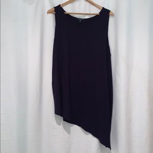 Navy blue Eileen Fisher viscose tank 1X